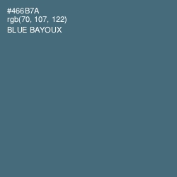 #466B7A - Blue Bayoux Color Image